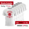 Pack camisetas algodón con serigrafía a 1 tinta - gama promo (desde 100 uds.)