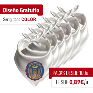 pack pañuelo promocion 100u serigrafia todo color